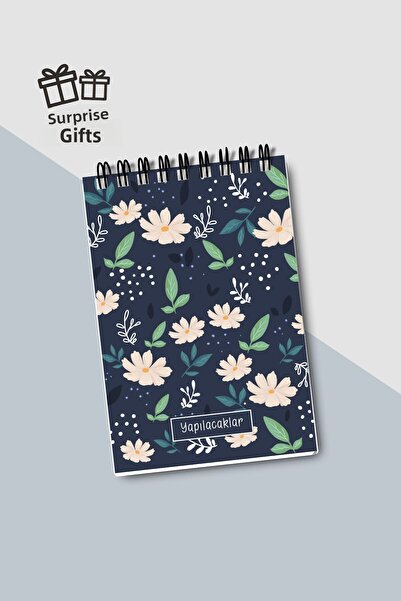 Eldesen Tasarım Do List A6 Notebook with Flexible Cardboard Cover, Mini Notebook