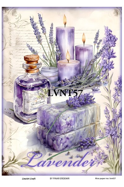LİNEART ورق ديكوباج نحاسي LVNT57 - 29x42 سم