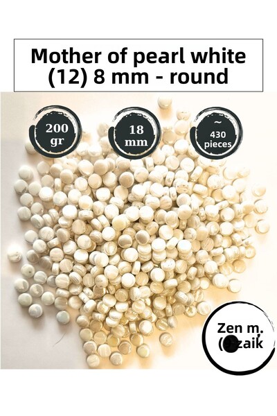 Zen Mozaik Mozaic rotund din sticlă perlat pentru lucrările tale de mozaic ar...