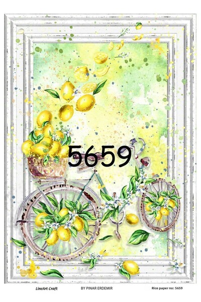 LİNEART Brass Decopage Paper No:5659- 29X42Cm