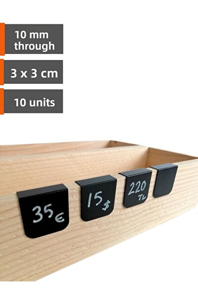 Şeffaf Etiket 10 bucăți autocolante pentru tablă suspendate - Se fixează la o...