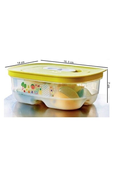 Tupperware Greenhouse 800 ml Vegetable Fruit Storage Container Yellow
