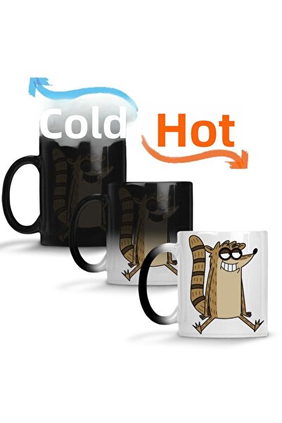 Baskı Dükkanı Regular Show Rigby 02 Magic Mug Glass Porcelain