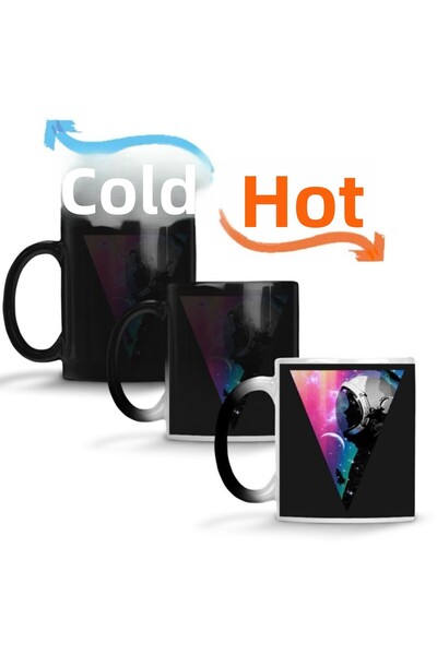 Baskı Dükkanı كوب الكوب السحري لرائد الفضاء بورسلين