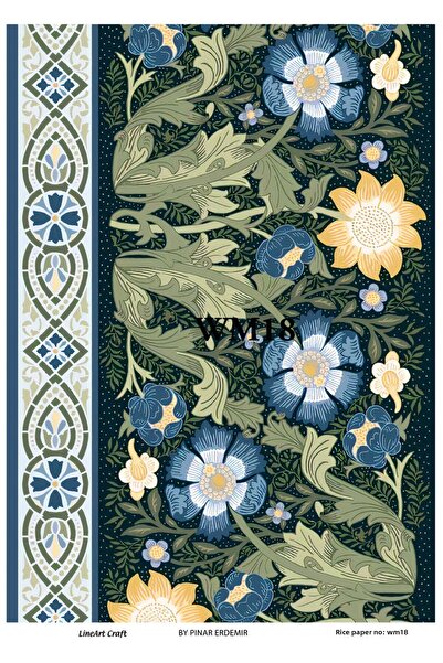 LİNEART ورق ديكوباج نحاسي Lineart 29X42 رقم: WM18