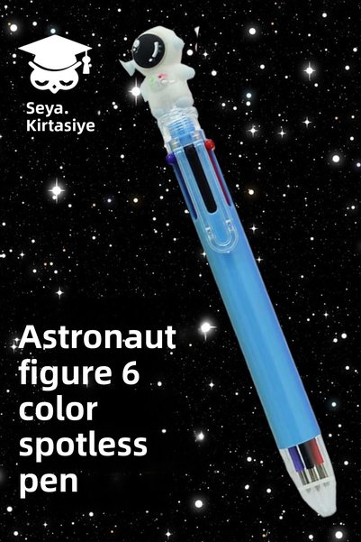 Bymiel 6-Color Ballpoint Pen Astronaut Models 1 PIECE