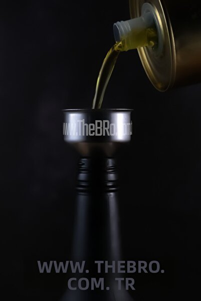 TheBRo قمع معدني صغير من الفولاذ مقاس 4.8 سم متعدد الأغراض، قمع زيت وعاء الزيت