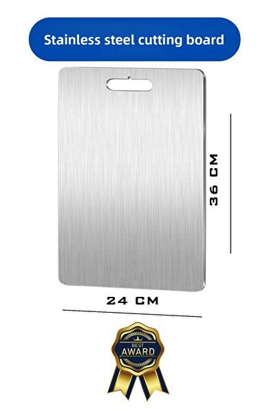 takasat لوح تقطيع من الفولاذ المقاوم للصدأ، سطح مضاد للبكتيريا عالي الجودة (ق...