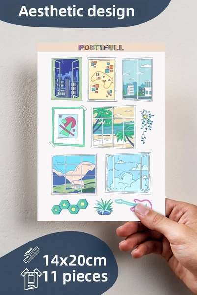 Postifull Youth Themed Sticker Set - 11 Piece Sticker Set - Phone, Tablet, Notebook Laptop Compatible Stickers