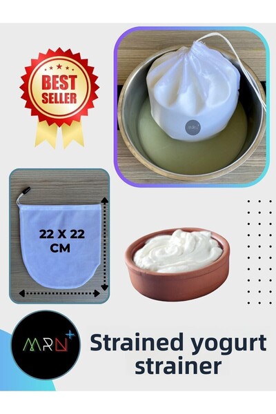 Mirvano Yogurt Strainer, Strained Yogurt, Butter, Milk Strainer, Cloth Strainer, Bag Strainer