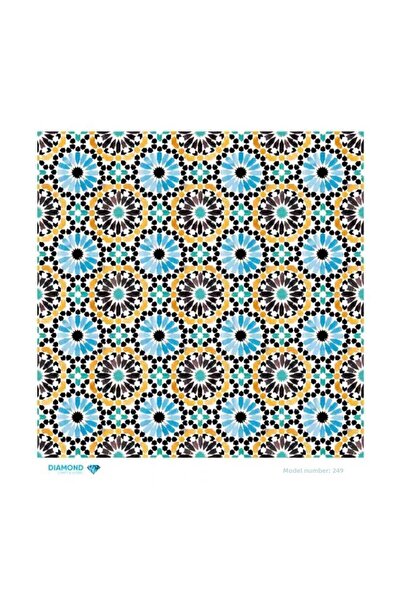 DERYA DESİNG ART DMND269 نموذج ورق ديكوباج نحاسي - 30X30 سم