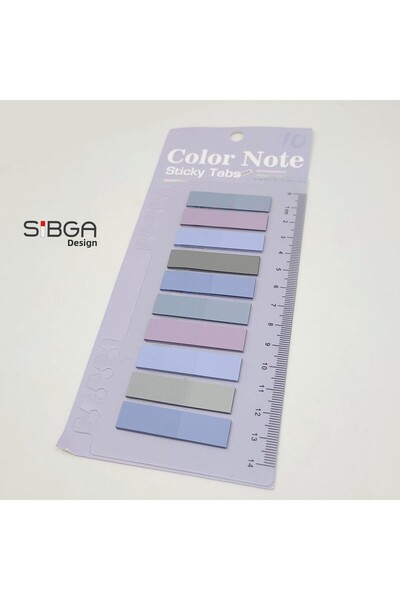 sibga tasarım ورق ملاحظات ملون شفاف - 200 ورقة من ملصقات المرجعية