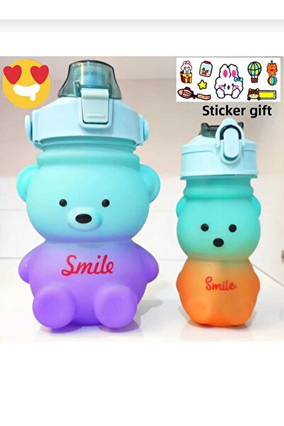 Betülce BETÜLCE 2-Piece Teddy Bear Water Bottle Water Bottle with Teddy Bear ...