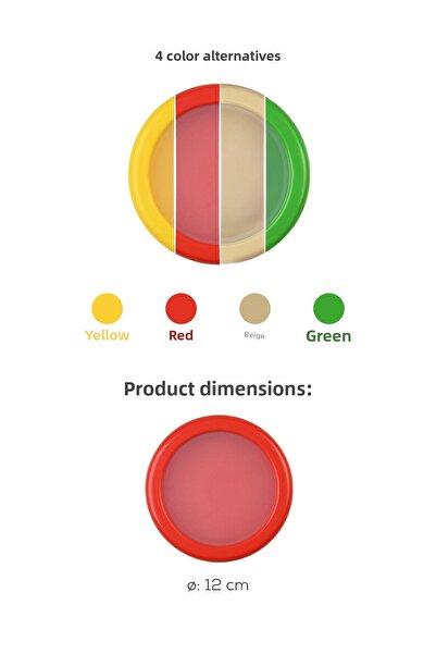 Vienev Half Fruit and Vegetable Preservation Set for 3 Pieces of Refrigerator - Lemon, Onion, Tomato Storage Box Red