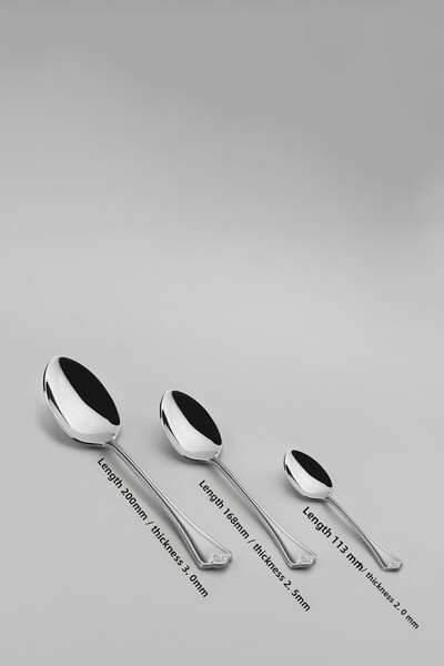 Nehir Fulya Saten 6-Person 30-Piece Cutlery Set with Box