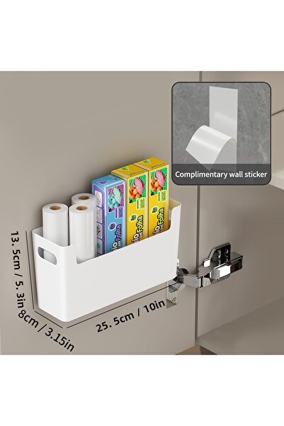 Choice حامل تخزين ذاتي اللصق بدون ثقب على الحائط من طراز B، لون أبيض، يستحق ا...