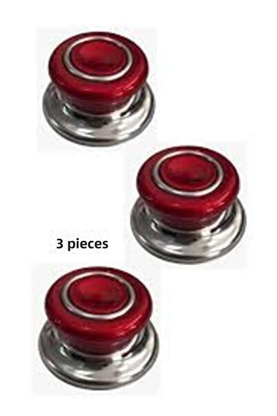 shopdrm ''Pot-Pan-Sauce-Glass'' Lid Handle 3 Pcs