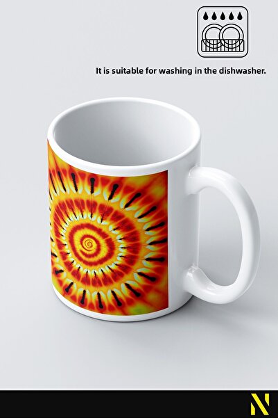 nilizma Batik Patterned Colorful Mug – 330 ml Mug |   Stylish and Durable Design