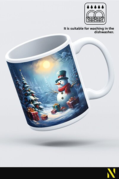 nilizma Christmas New Year Themed Snowman Mug Cup Mug 330 ml