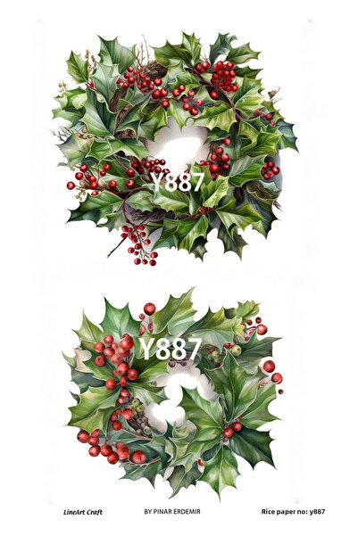 LİNEART سلسلة السنة الجديدة Y887 ديكوباج نحاس 30*42 سم