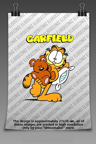 VİZYON İKRA طباعة منسوجات GARFIELD Premium DTF. يلتصق بسهولة بالمكواة