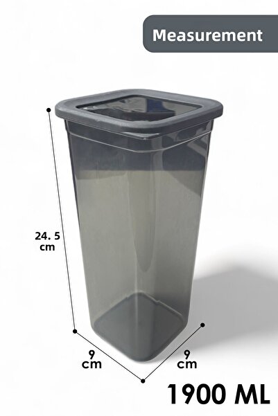 İronika Jumbo Size Food Pulses Storage Set - 12 Pcs, Silicone Lid, Square Box