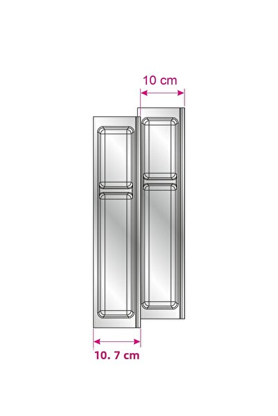 tify Kitchen Drawer Modular Two Compartment Cutlery Holder 11Cmx48Cm (Can Be Cut to 4cm in Height)