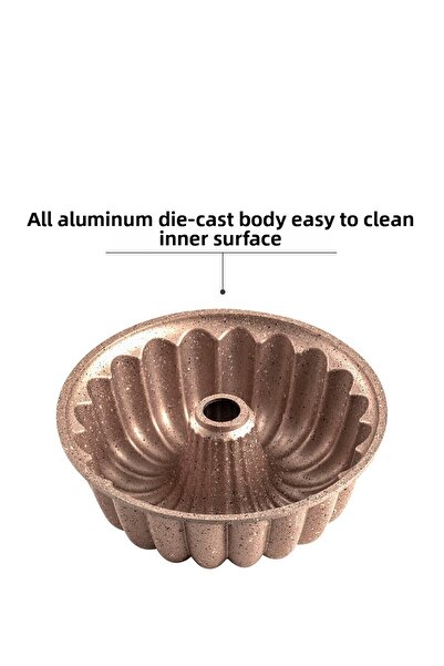 Nehir Azalea Rose GolD 26 Cm Cast Cake MolD