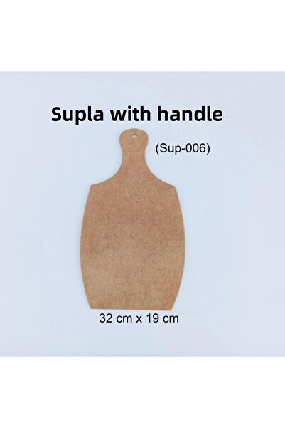 Vuslat Hediyelik Wooden Curved Charger Wooden Presentation Rack Paintable Decoration Product Hobby Painting 32X19 CM (1 PC)