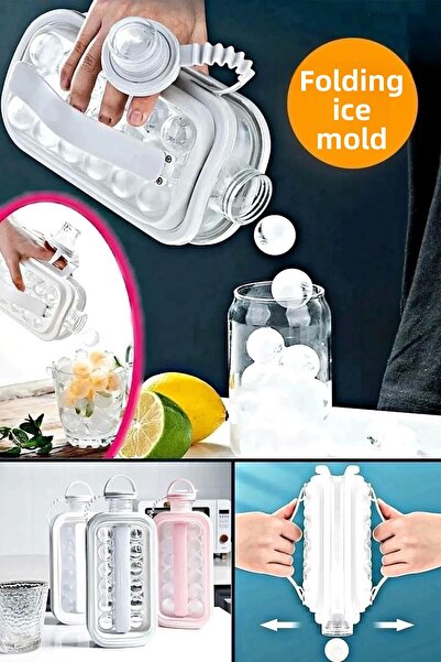 Berdina Home Portable Ice Cube Mold Beverage Bottle Folding Practical Ice Cub...