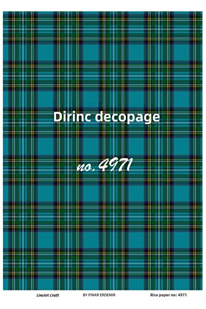 LİNEART ورق ديكوباج نحاسي Lineart رقم: L4971 - 29x42 سم