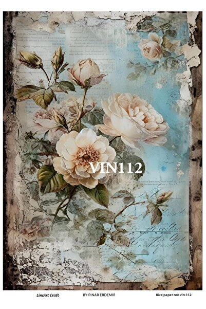 LİNEART ورق ديكوباج نحاسي موديل VIN112 - 29x42 سم