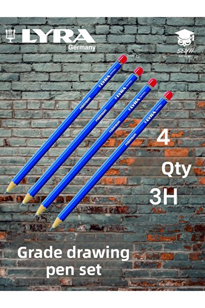 SEYFİKİRTASİYE مجموعة أقلام رسم متدرجة مكونة من 4 قطع من أقلام الرسم الرصاص ل...