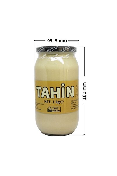 KEY Market Laçoko 1 kg Natural Tahini - Vegan Sesame - Without Sugar and Additives