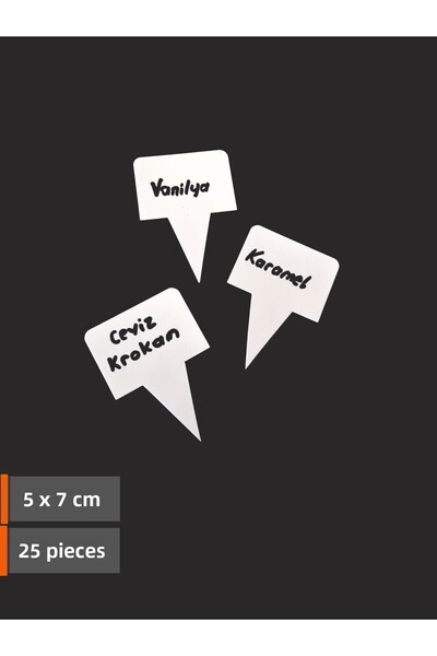 Şeffaf Etiket Αφαιρούμενη Λευκή Ετικέτα Μπακλαβά Ετικέτα Γλυκού Ετικέτα με κα...