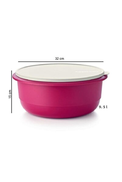 Tupperware Miksim Preparation Storage Container 9.5 Liter Hsgl Fuchsia