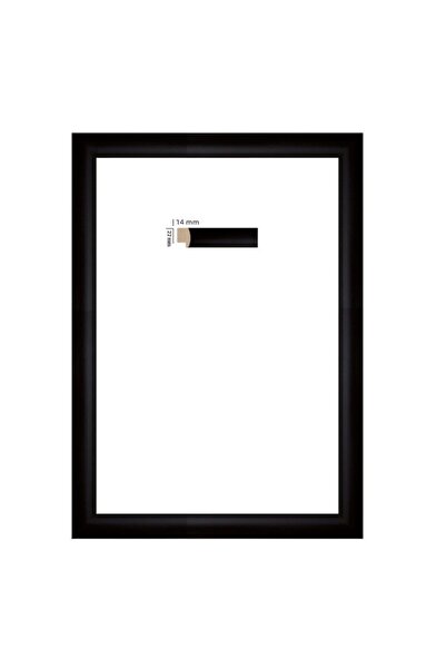 Selçuklu Sanat Puzzle Frame 22 mm with PVC Glass 34x48 cm Black of 500
