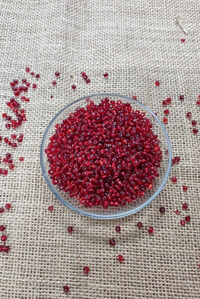 platin hediyelik 100 جرام من الخرز الرملي الزجاجي الأحمر الشفاف 4 مم