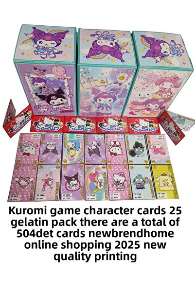 Emrah Gültekin بطاقات شخصيات لعبة كورومي (يوجد 25 جيلاتين و50 بطاقة) شخصيات خ...