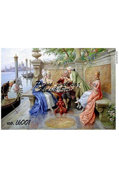 LİNEART Lineart Brass Decopage Paper No:Lk01- 29X42Cm