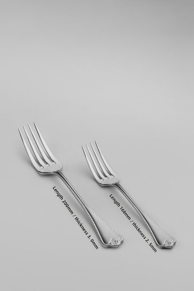 Nehir Fulya Saten 6-Person 30-Piece Cutlery Set with Box