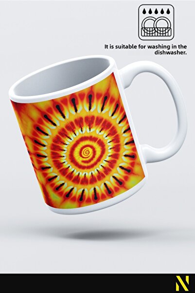 nilizma Batik Patterned Colorful Mug – 330 ml Mug |   Stylish and Durable Design