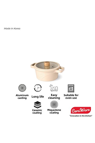 Ceraware وعاء فيتا سيراميك غير لاصق بعمق 20 سم