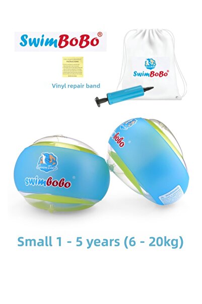 Swimbobo أكمام مساعدة للسباحة صغيرة مستديرة لعمر 1-5 سنوات (6-20 كجم) صغيرة Bo1200s