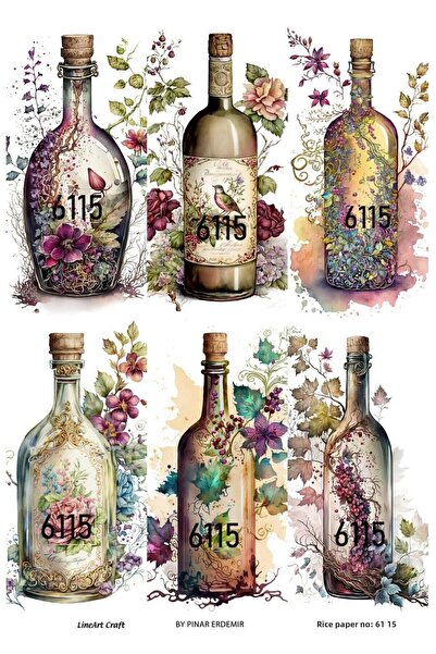 LİNEART Lineart Brass Decopage Paper No:6115 29X42Cm