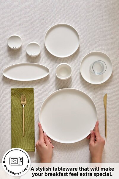 Karaca Set de mic dejun Forever Bone Olla 28 piese pentru 6 persoane