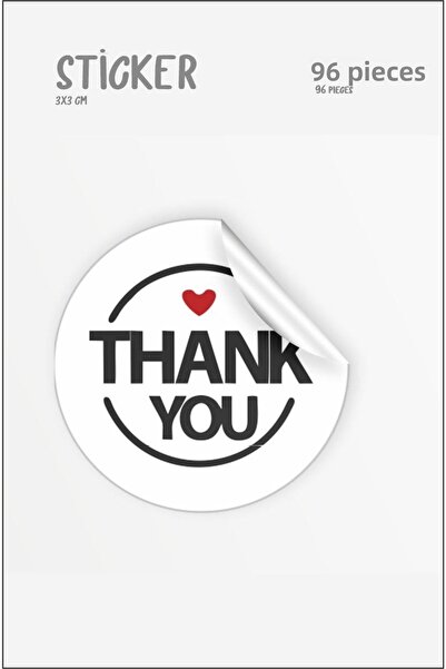 43 cici süsler organizasyon Ευχαριστώ-Χειροποίητο με αγάπη αυτοκόλλητο, 17 αυ...