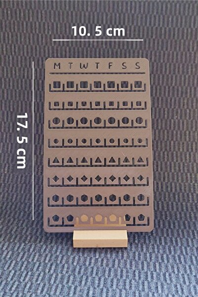 Karmelom Studio Bullet Journal Template Ruler for Week Plan and Tasks - Agend...