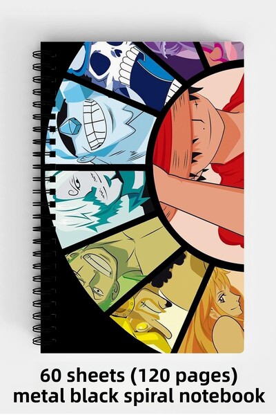 Anime Marketi بوكيمون ديزاين A5 دفتر بغلاف صلب حلزوني 120 ورقة