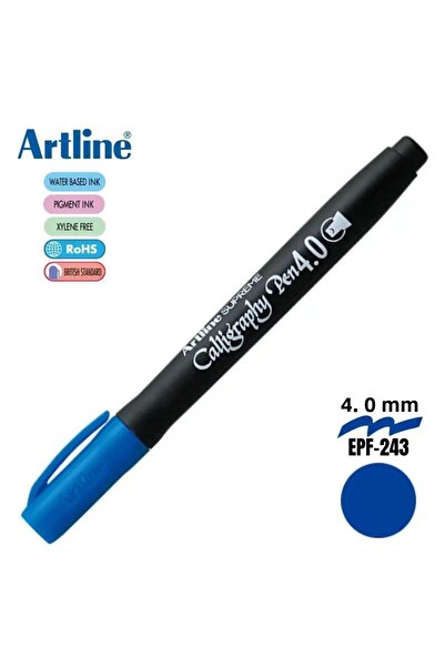 artline Supreme Blue Calligraphy Pen 4.0 - Tip4.0 mm